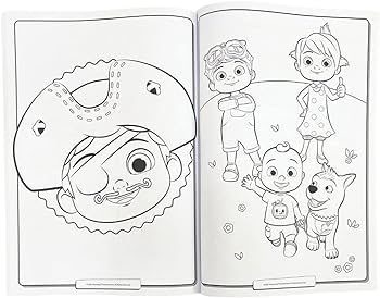 Cocomelon jumbo colouring book drawing sets