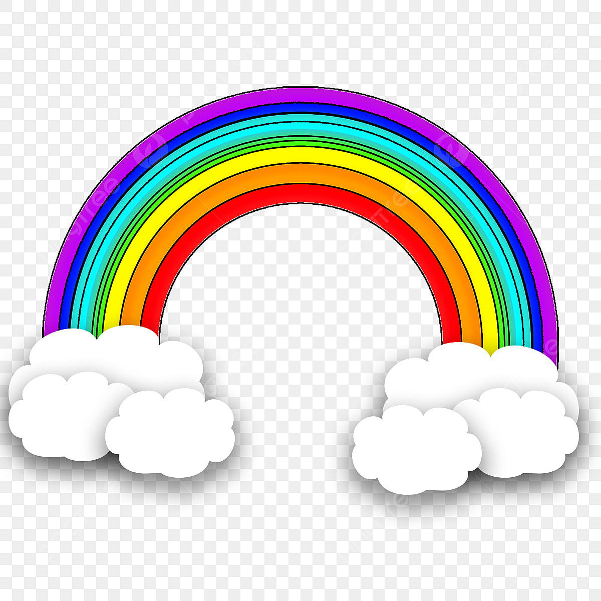 Rainbow clip art png transparent images free download vector files