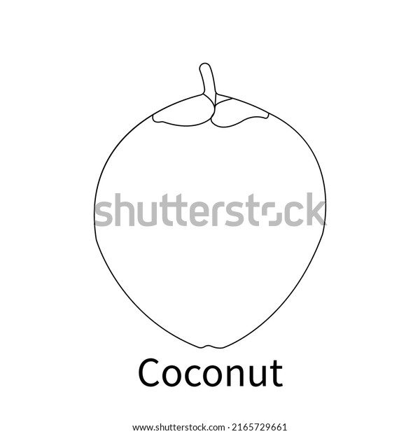 Easy fruits coloring pages kids children stock vector royalty free