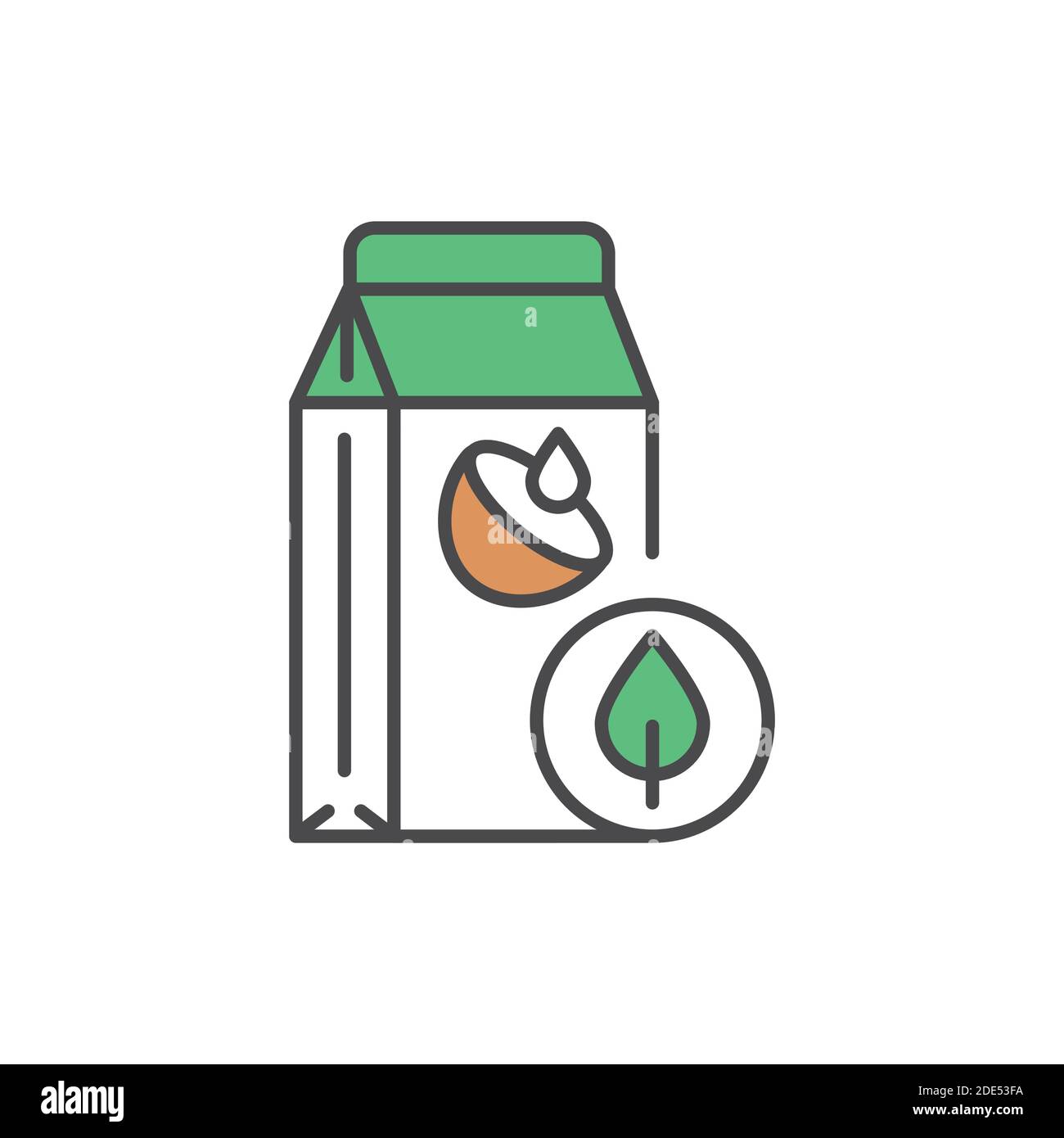 Organic coconut milk stock vector images