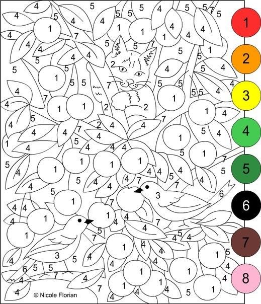 Tipss und vorlagen color by numbers tree coloring page coloring pages