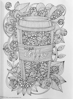 Image result for coffee cups coloring pages adults detailed coloring pages coloring book pages coloring pages