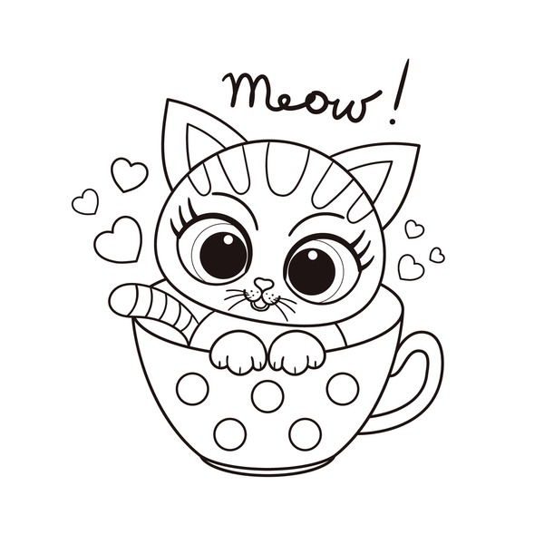 Animals cups coloring images stock photos d objects vectors