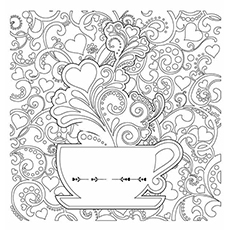 Coffee coloring pages for your little coffee lover