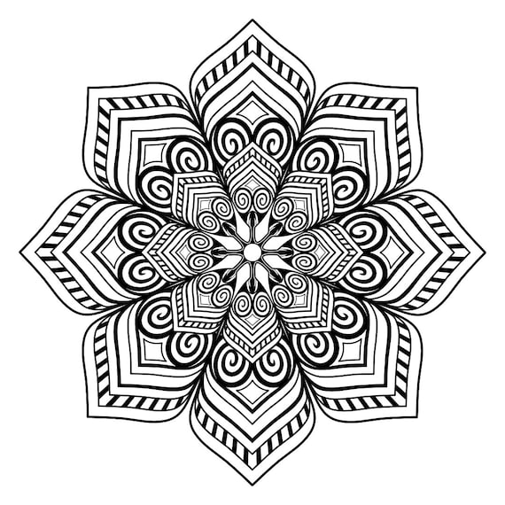 Money mandala adult coloring pages instant download printables coloring sheets