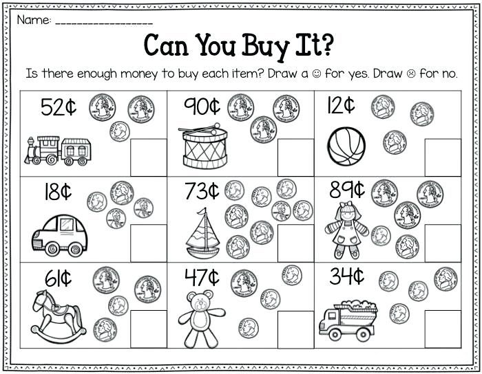 Nd grade money worksheets