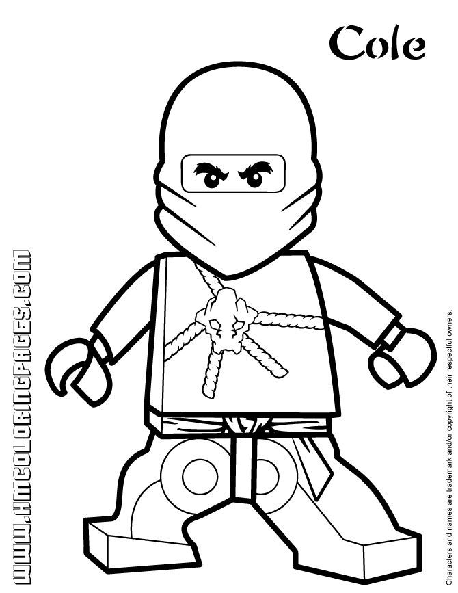 Ausmalbilder ninjago cole zx ausmalbilder lego