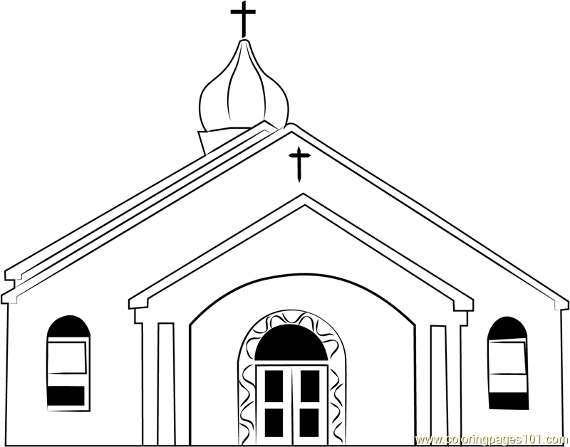 Osterville baptist church coloring page for kids