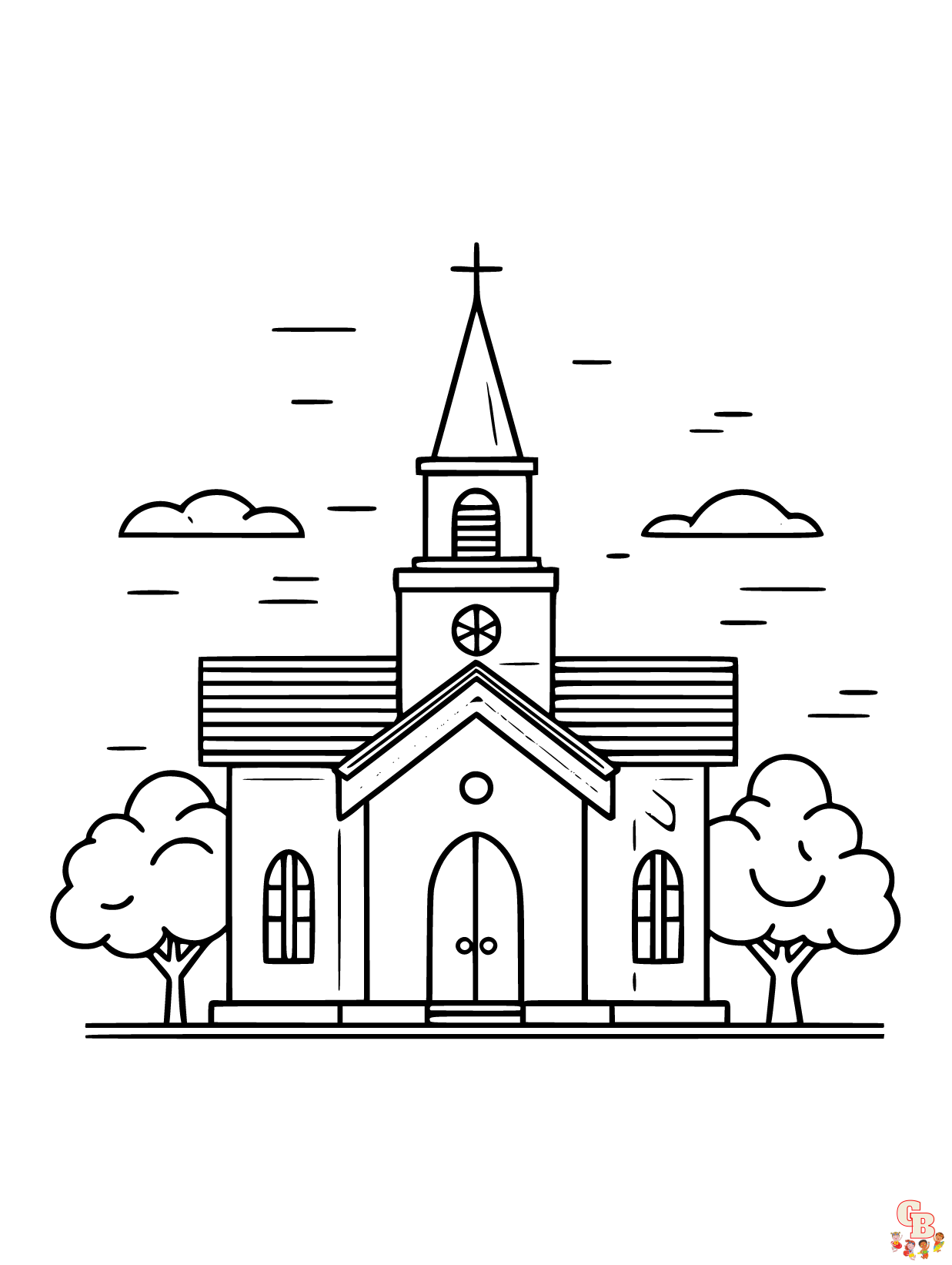 Church coloring pages coloring pages printable free and easy