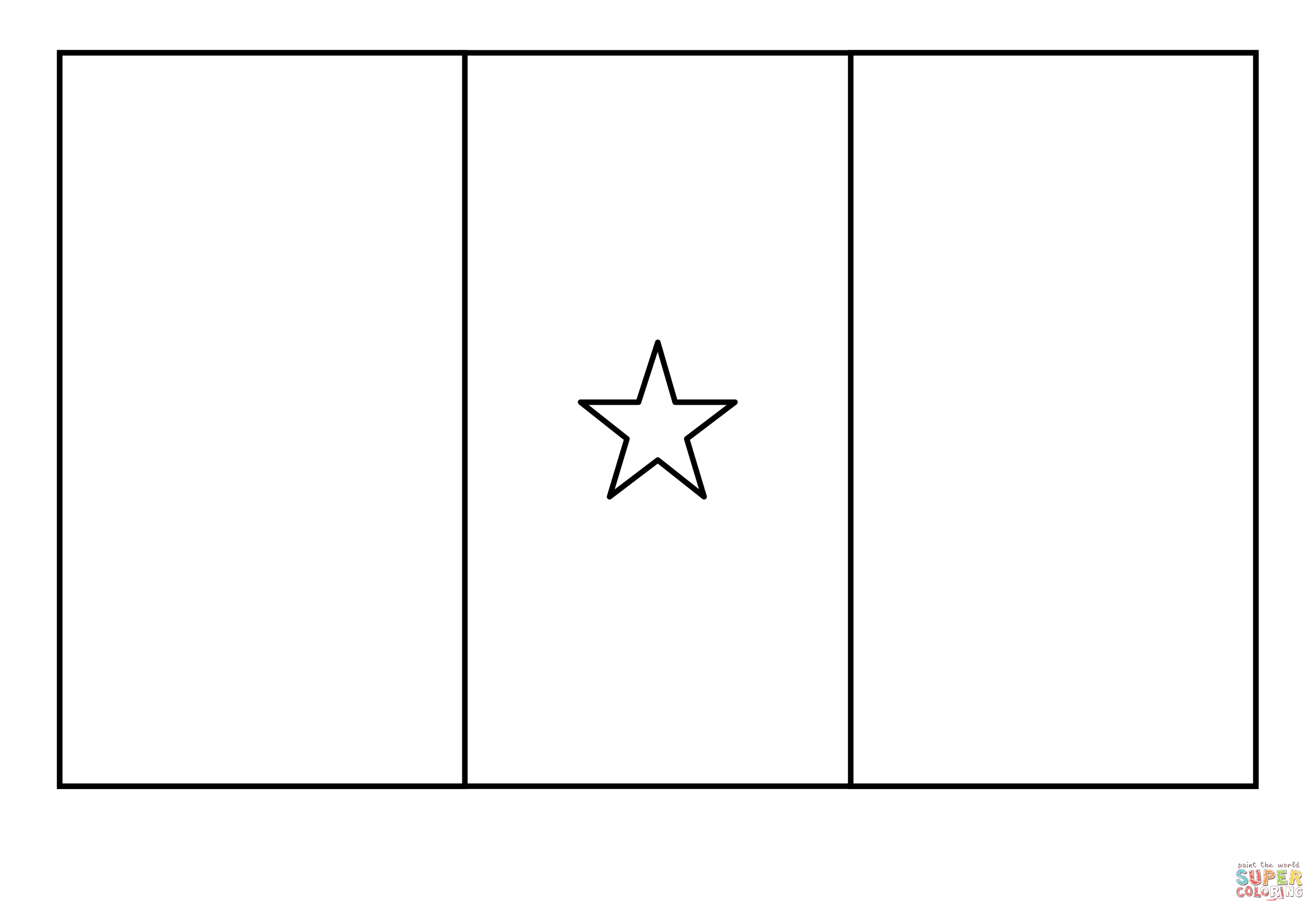 Flag of cameroon emoji coloring page free printable coloring pages