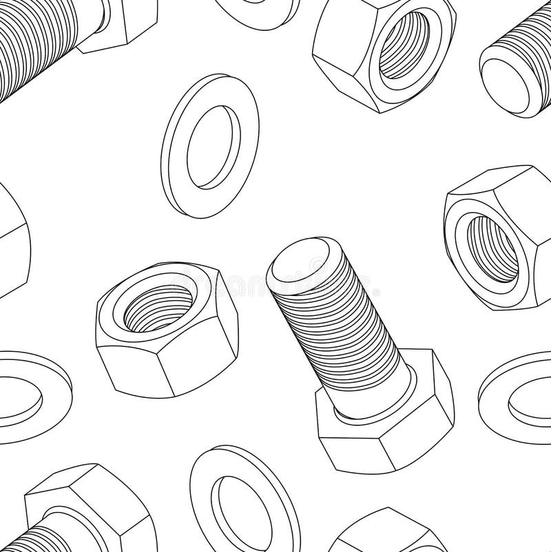 Stainless steel bolt nut stock illustrations â stainless steel bolt nut stock illustrations vectors clipart