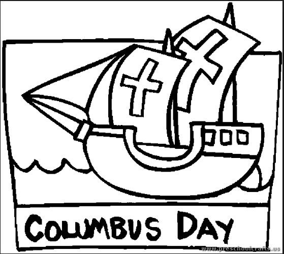 Columbus day coloring pages for kids