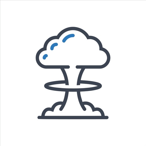 Atomic bomb icon mãs de vectores de stock y arte vectorial con licencia libres de regalãas
