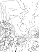 Fire went out from heshbon coloring page free printable coloring pages