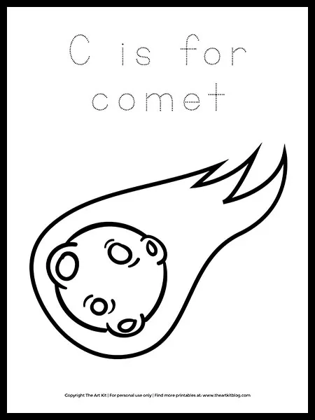 Free letter c is for et coloring page â the art kit