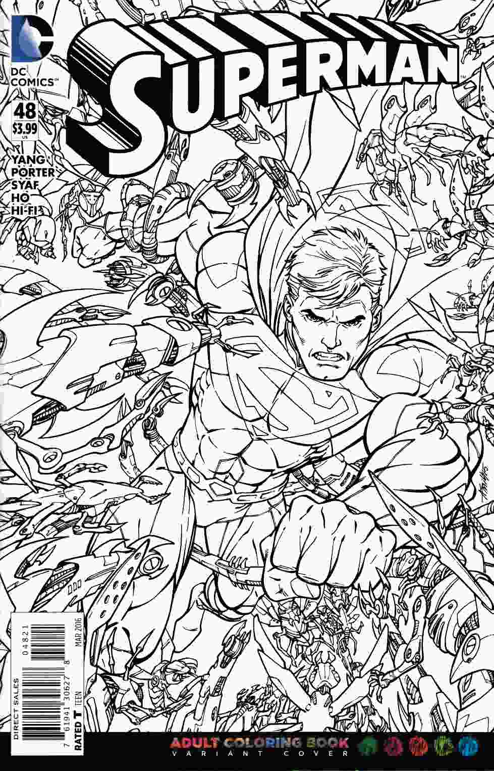 Superman adult coloring book variant edition dc ic â online