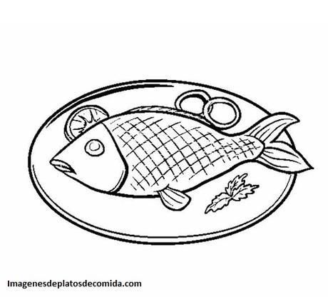 Cuatro dibujos de comidas tipicas del mundo para colorear