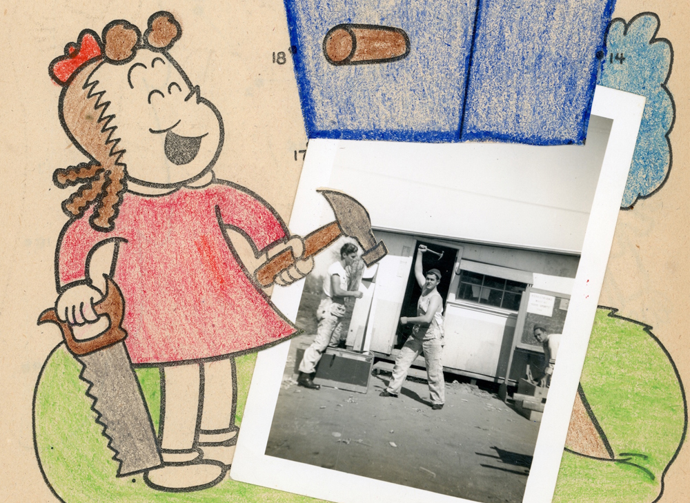 How one artist makes new art from old coloring books and found photos collectors weekly