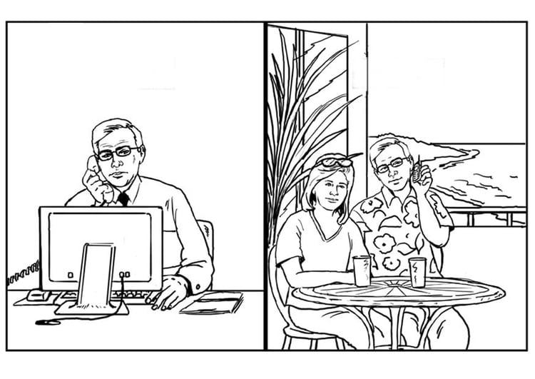 Coloring page munication