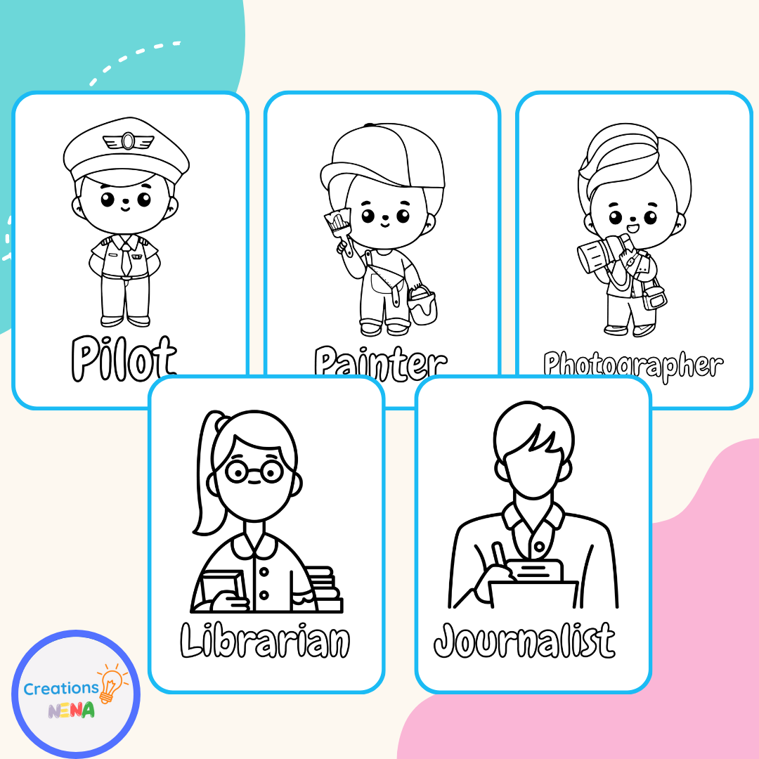 Munity helpers coloring pages made by teachers