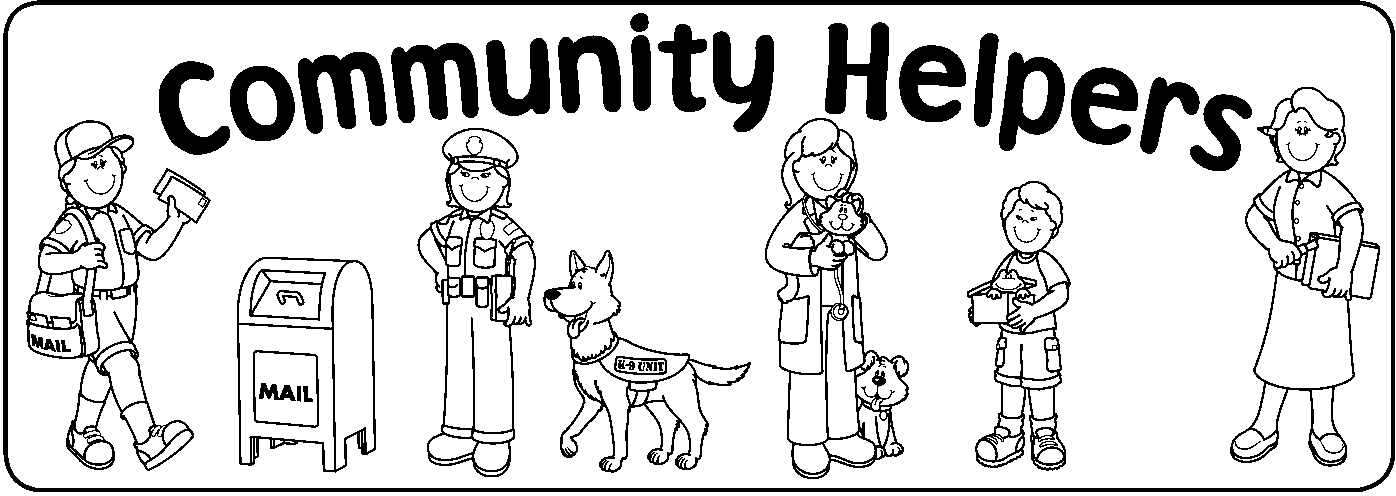 Explore munity helper coloring pages