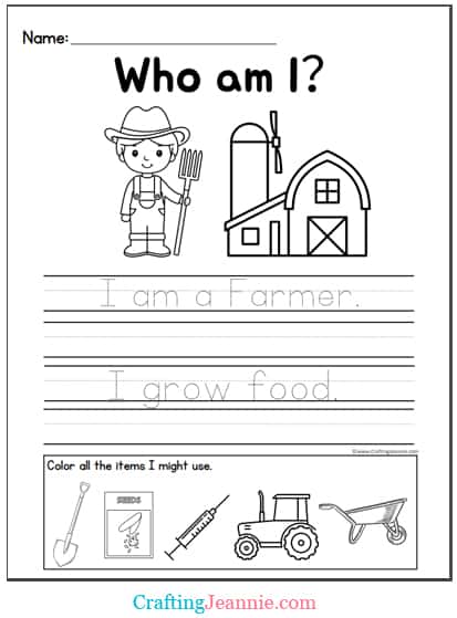 Munity helper coloring pages free printable