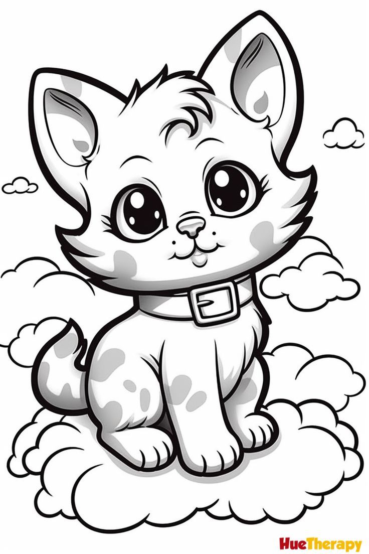 Free printable cat coloring pag for kids in cat coloring page animal coloring pag kittens coloring