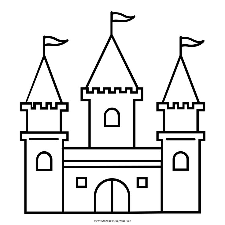 Dibujo de castillo para colorear