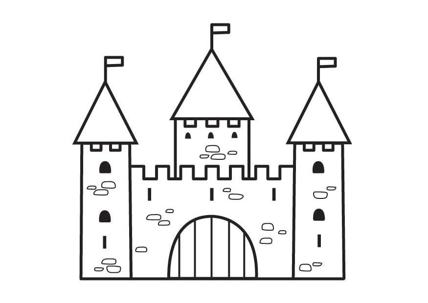 Coloring page castle