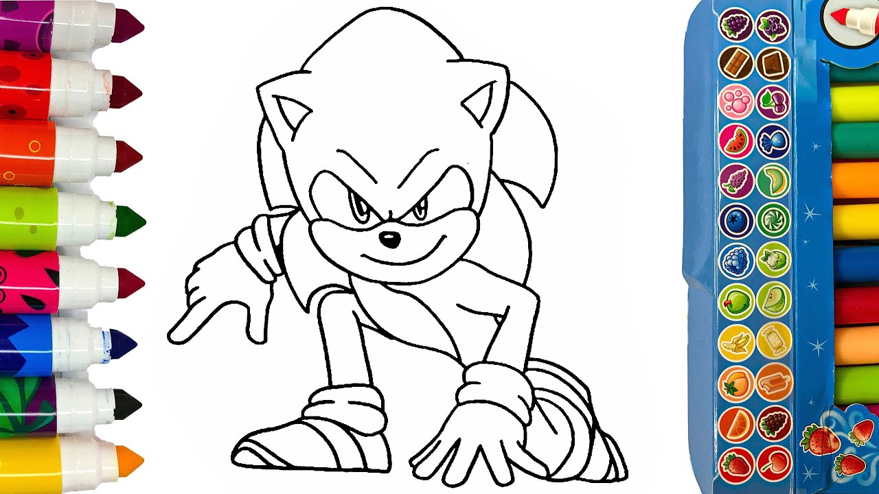 Sonic coloring pages