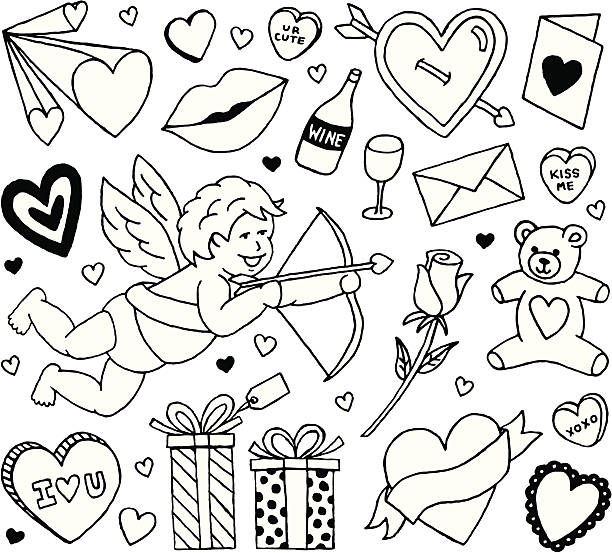 Dibujo de una rosa fotografãas de stock fotos e imãgenes libres de derechos