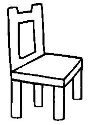 Chair coloring pages for kids