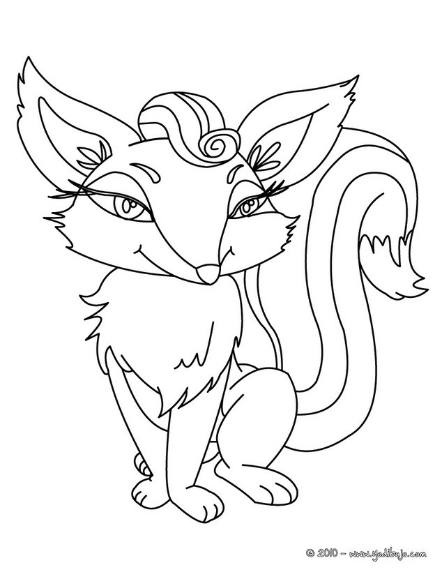 Dibujos para colorear zorra
