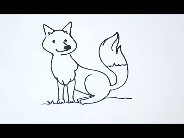 Cão dibujar un zorro
