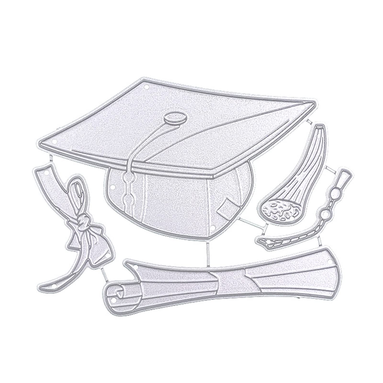 Generic troquel de corte de metal de graduaciãn para diy ãlbum de recort fabricaciãn de tarjetas de felicitaciãn sombrero de soltero troquel mold de plantillas en relieve hogar y cocina
