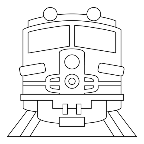 Train coloring page free printable coloring pages
