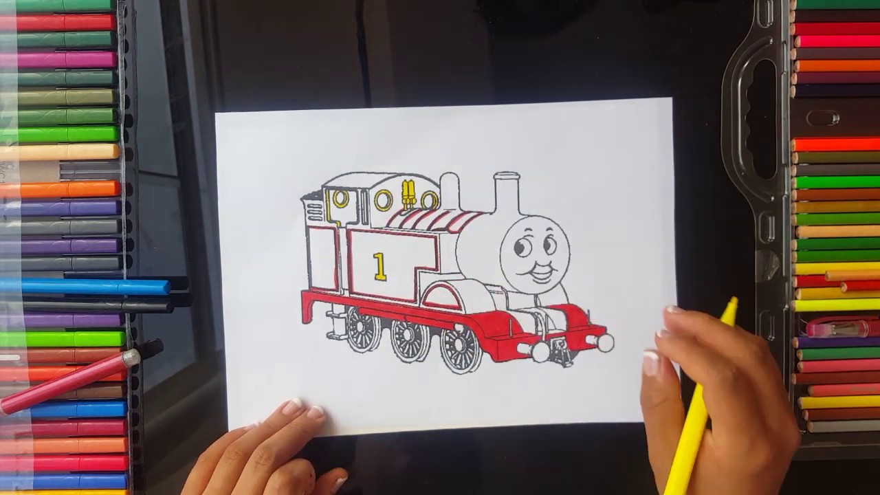 Coloring train thomas