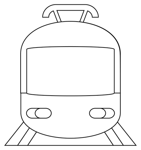 Tram coloring page free printable coloring pages
