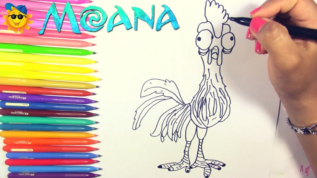 O dibujar a hei hei de moana