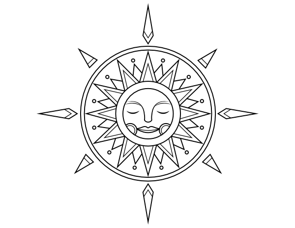 Printable celestial pass coloring page