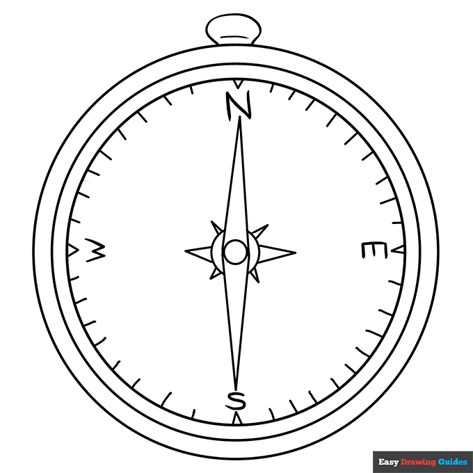 Pass coloring page easy drawing guides