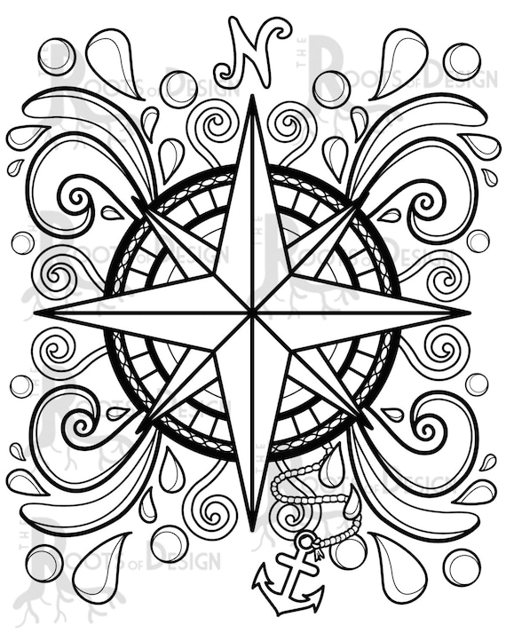 Instant download coloring page pass design doodle art printable design