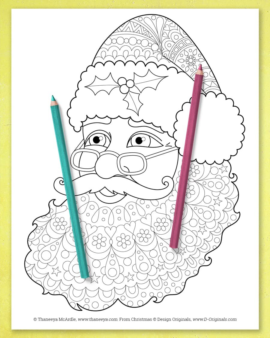 Christmas coloring book by mcardle â