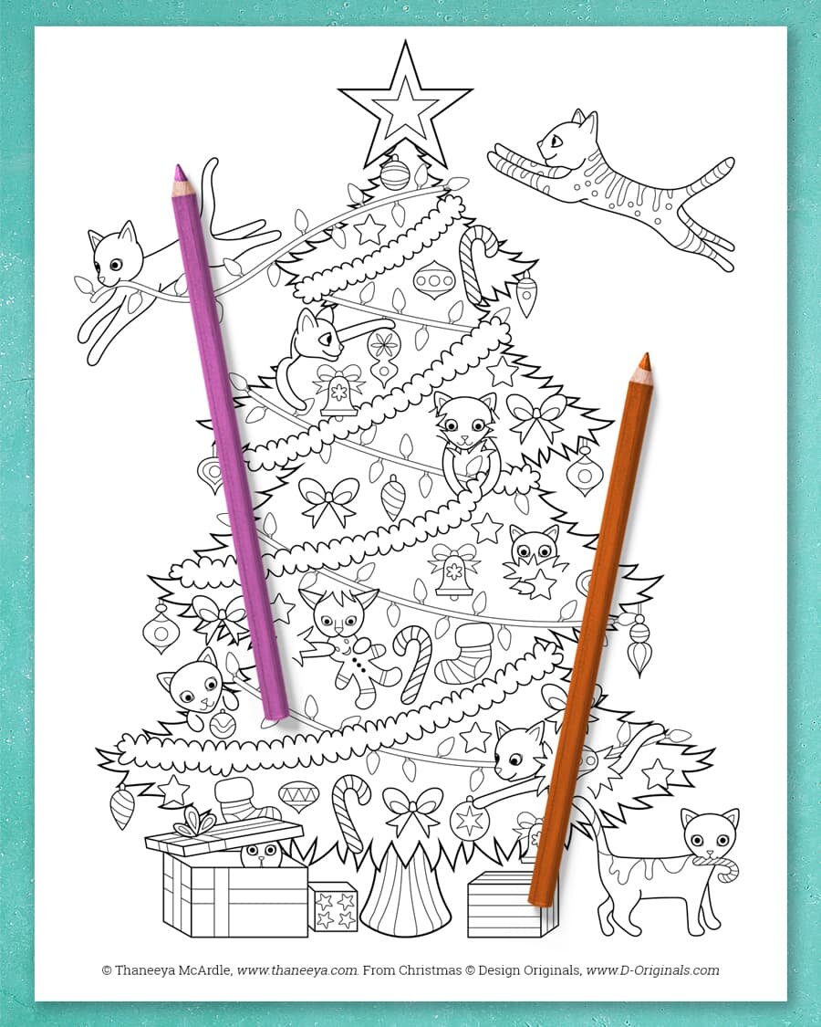 Christmas coloring book by mcardle â