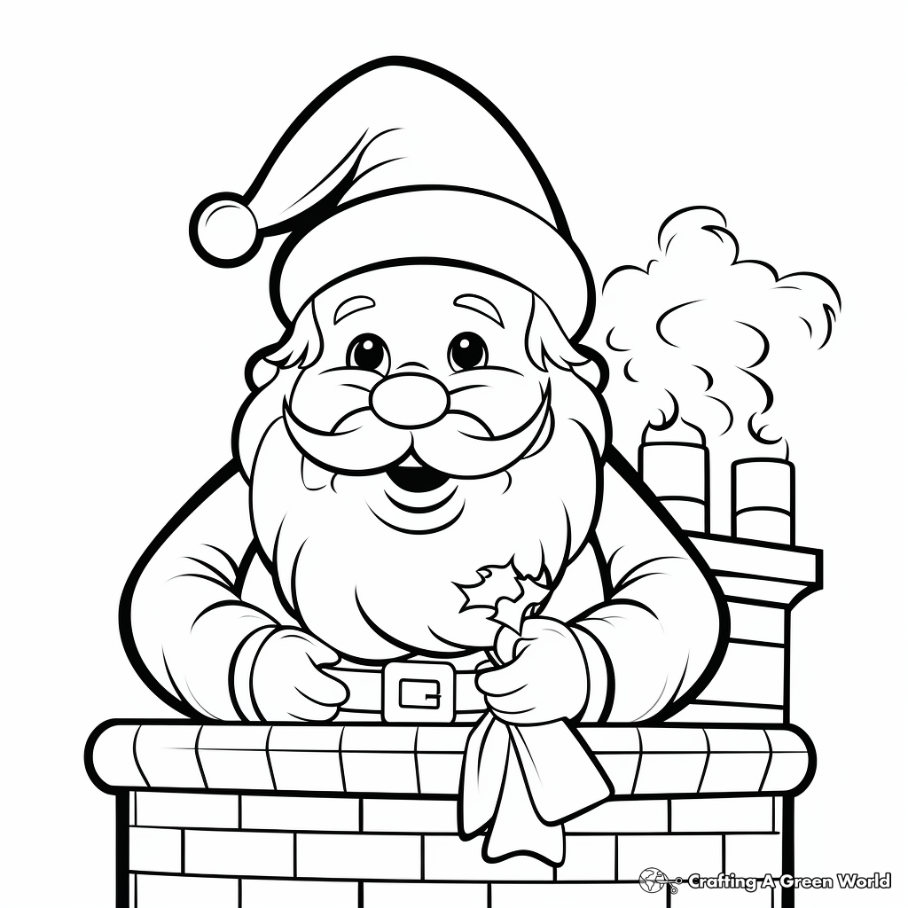 Santa coloring pages