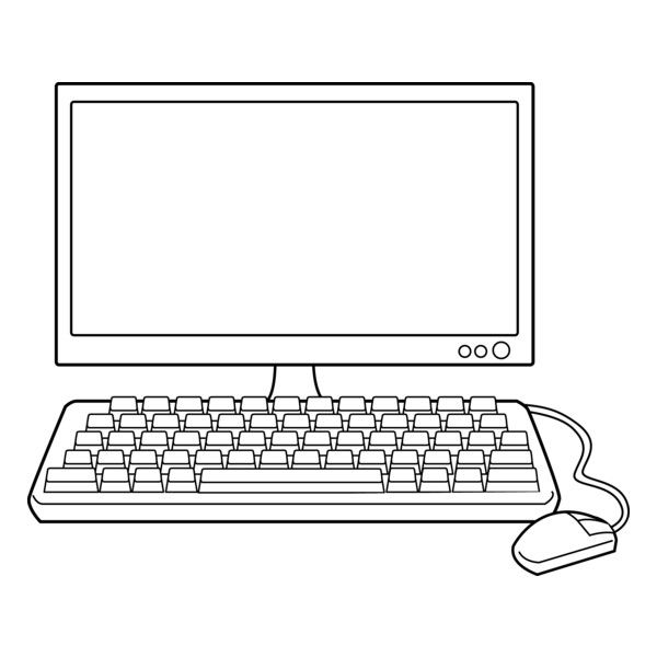 Puter clip art black and white black and white cartoon clip art puter drawing
