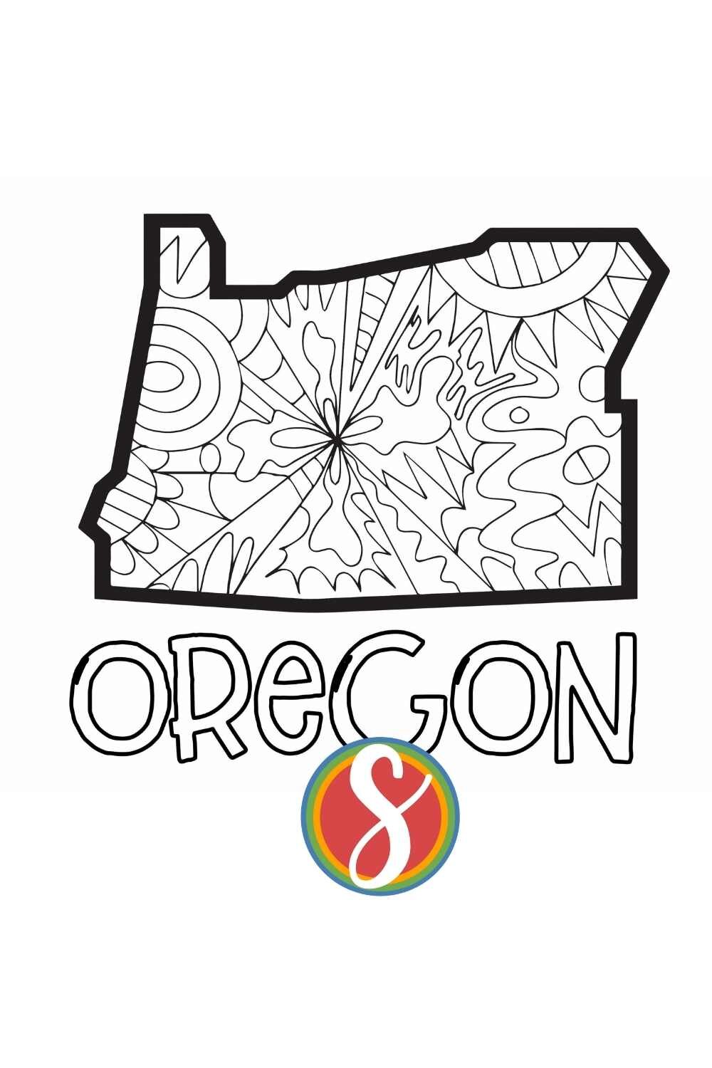 Free oregon coloring pages â stevie doodles