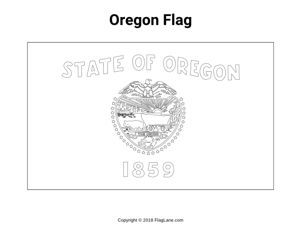 Free printable oregon flag coloring page download it at httpsflaglanecoloring