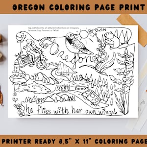 Oregon coloring