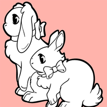 Easter bunny coloring pages
